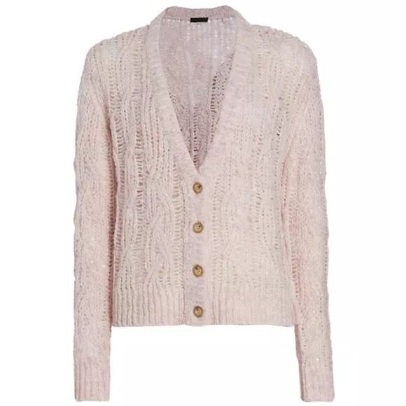 ATM Open Cable-Knit Cardgian - Picture 2 of 11